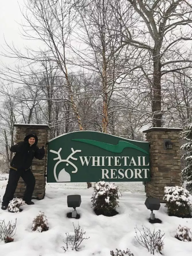Vinicius trabalhar no Whitetail Resort
